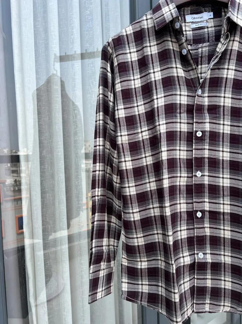 Brown Large Stripe Shirt view 4