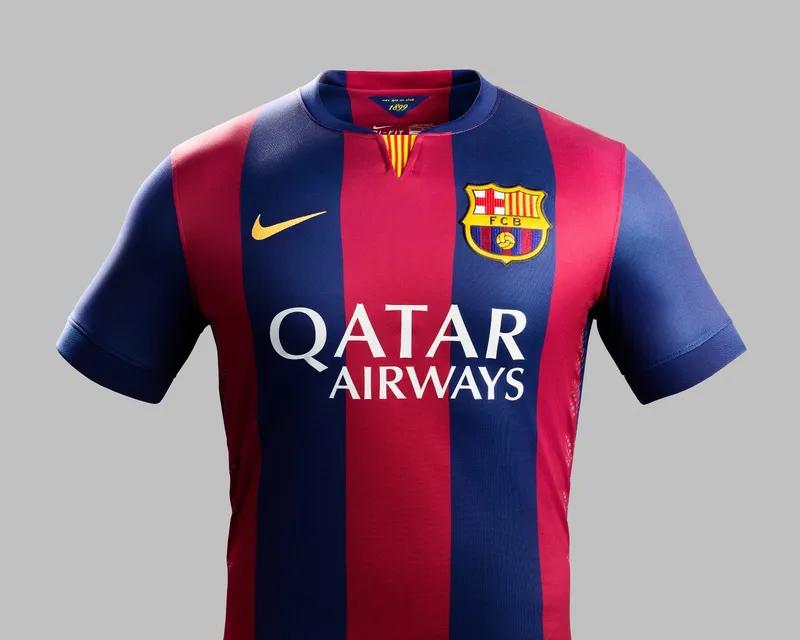 FC Barcelona Home Jersey 2014/15 - Retro Kit view 2