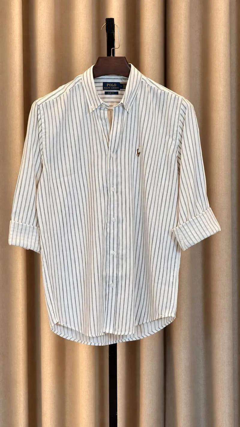 Off White Double Vertical Stripe Shirt view 2