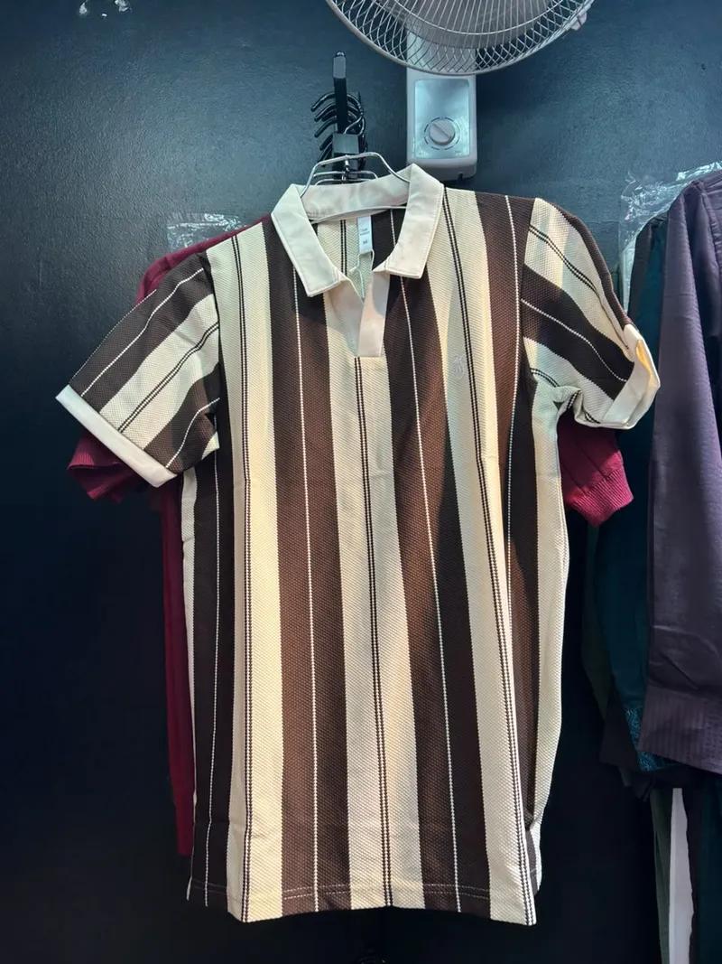 Premium Old Money Stripe Polo view 3