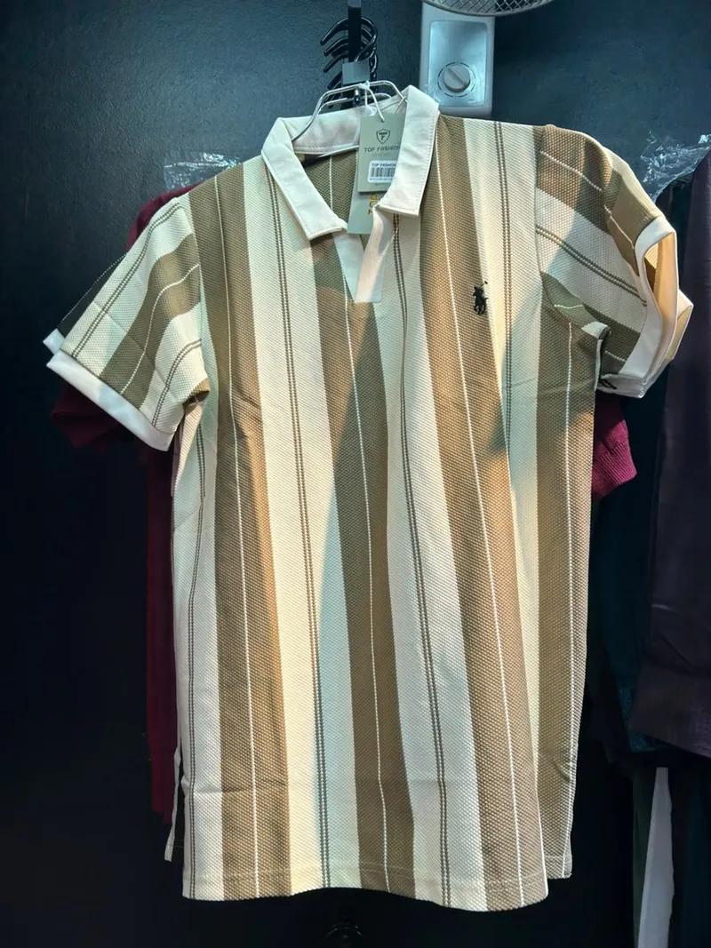 Premium Old Money Stripe Polo view 4