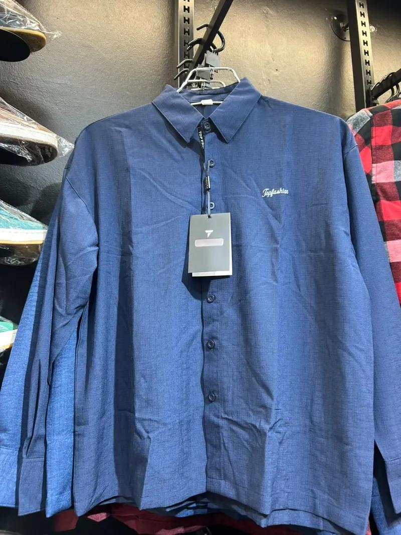 Premium Solid Boxy Shirt view 2
