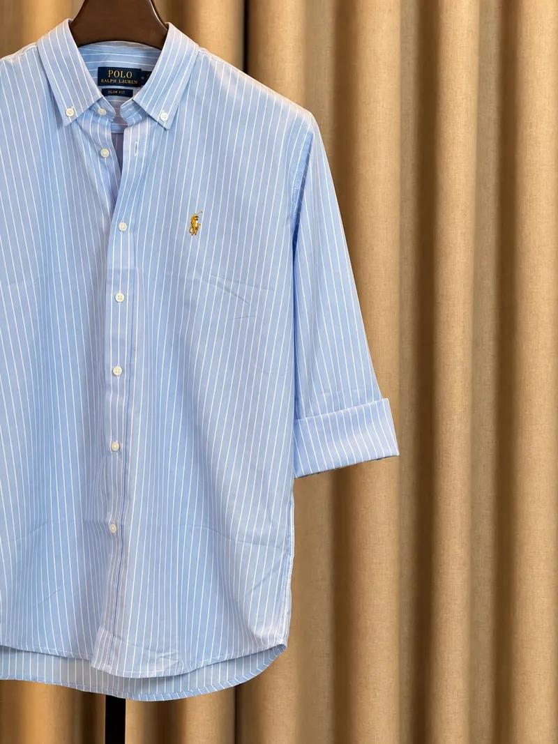 Sky Blue white Vertical shirts view 3