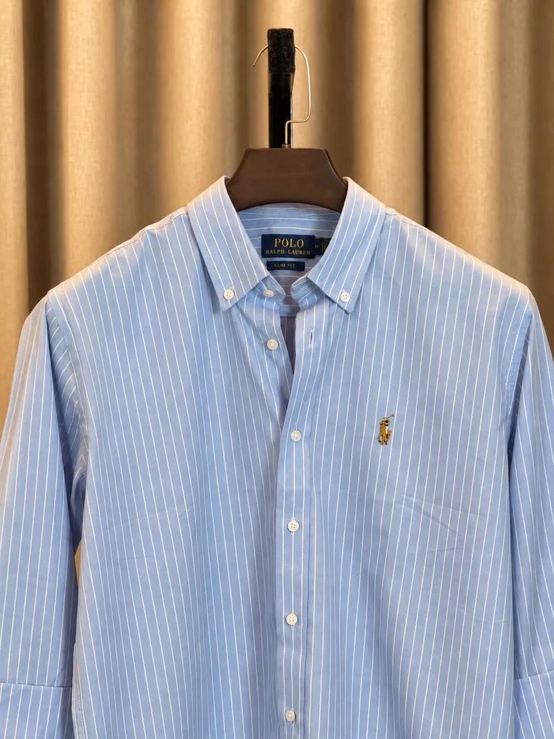 Sky Blue white Vertical shirts