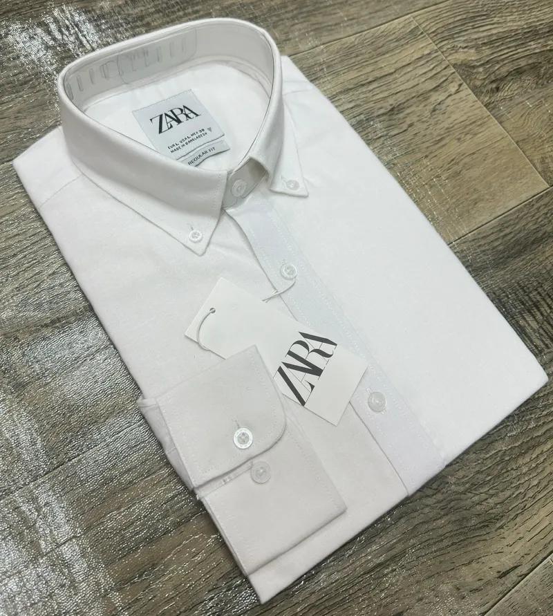 Solid Off White Shirt view 1