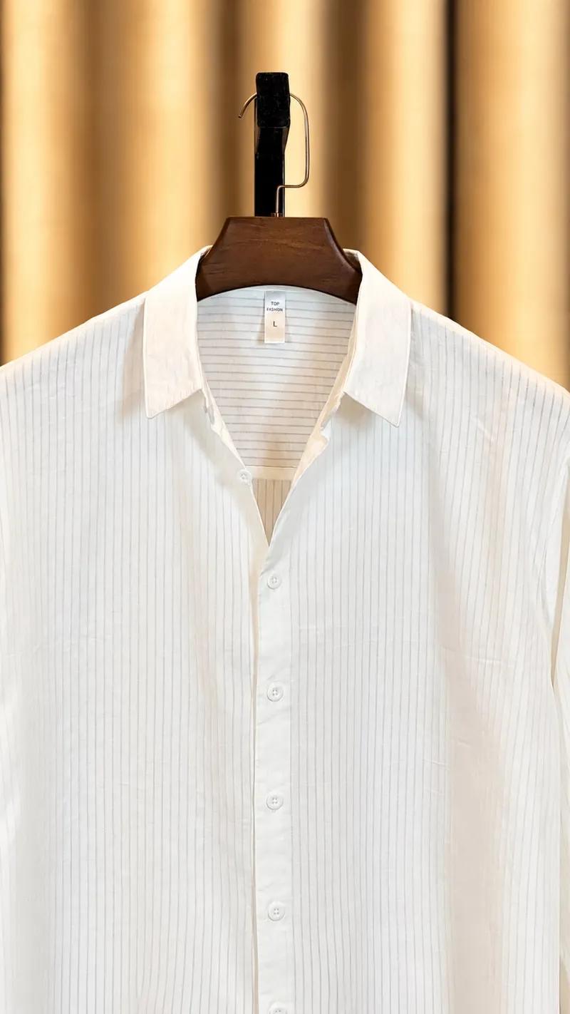 Solid White Boxy Fit Shirt