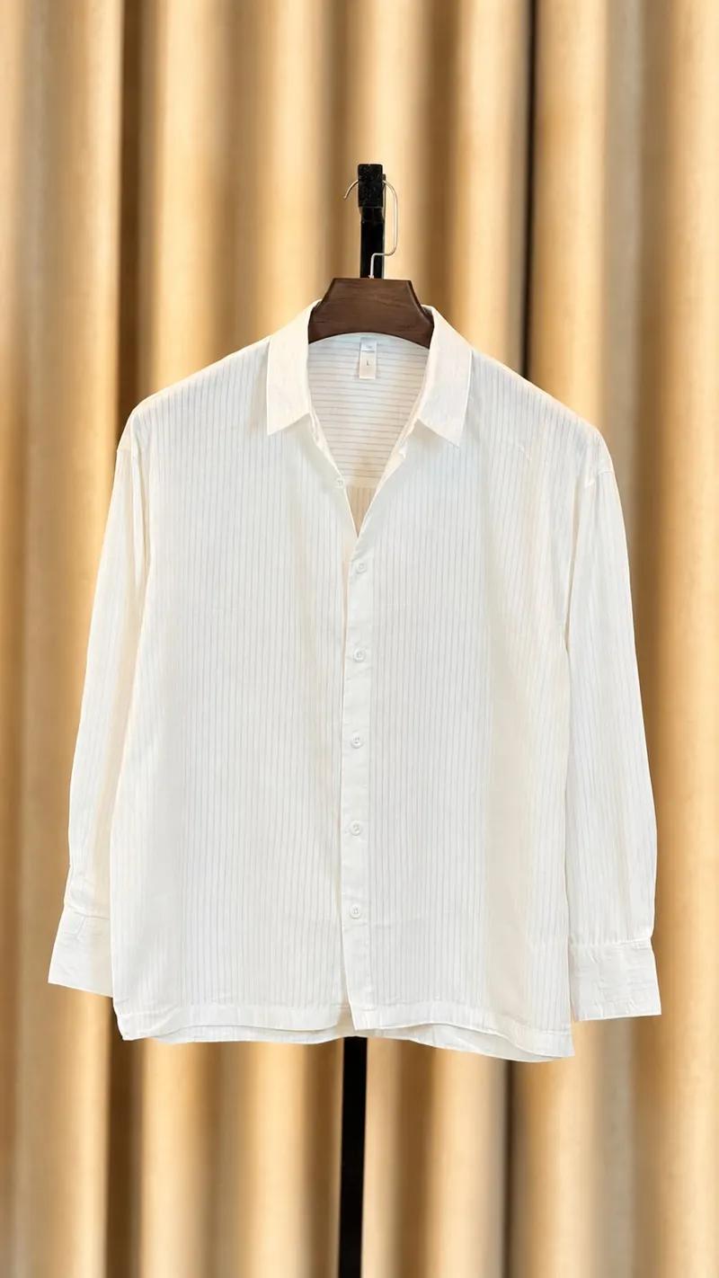 Solid White Boxy Fit Shirt view 2