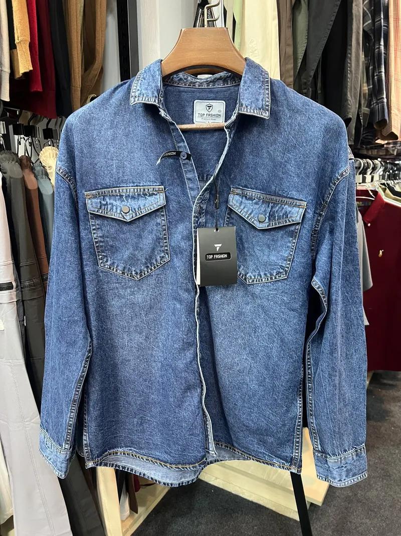 Vintage Indigo Denim Shirt view 1
