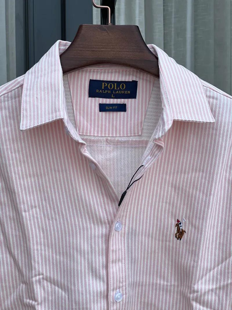 White pink Vertical Stripe Shirt view 1