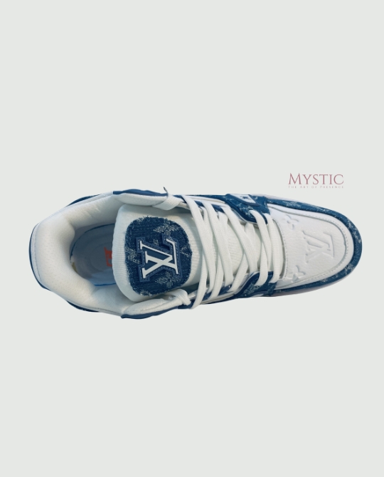 LV Trainer Sneaker - Blue view 4