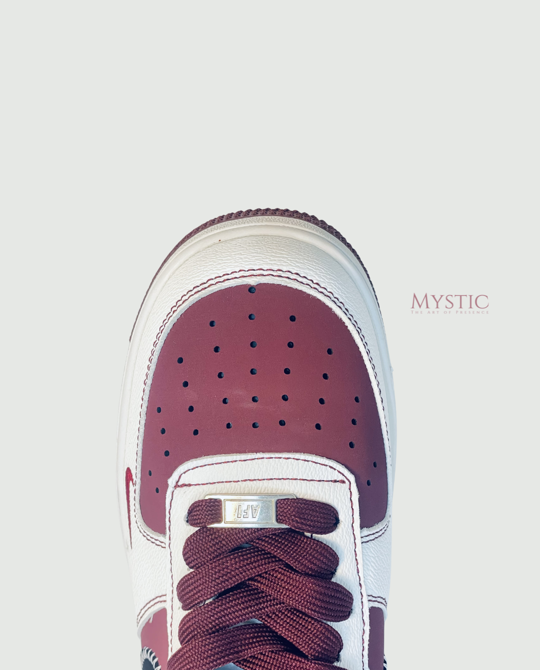 Nike AF-1 Dior - Maroon White view 7